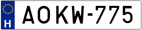 Trailer License Plate